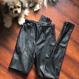 Top Shop faux leather leggings